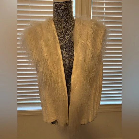 Helmut Lang Cream colored Sweater Vest size M/L - Picture 3 of 13